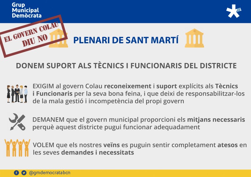 Ple Sant Martí Prec Funcionari NO