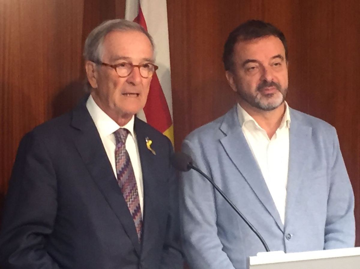 Xavier Trias i Alfred Bosch demanen la celebració d’un ple extraordinari de l’Ajuntament de Barcelona en suport a les institucions catalanes i de rebuig a l’aplicació de l’article&nbsp;155